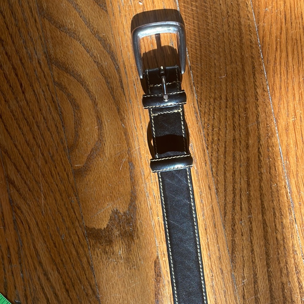 Black Leather casual belt size 36